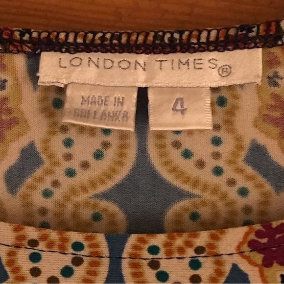 Multicolor dress sz 4 - Picture 2 of 8